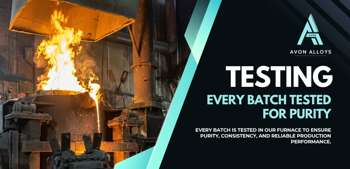 Laboratory purity testing at Avon Alloys